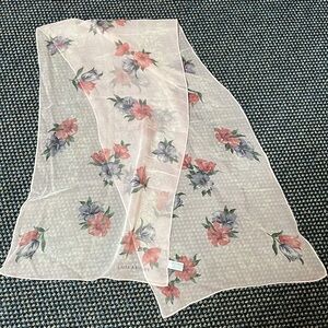 Laura Ashley Pink/Green Floral Sheer Scarf
Oblong